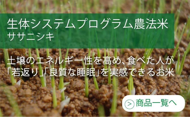 生体エネルギー農法米